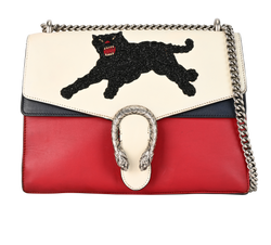 Large Dionysus, Leather, Navy/White/Red, 403348, 2*